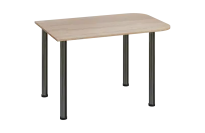 EJH 1 - 120 přístavba jednací, kovová podnož chrom, deska 18 mm, dub bardolino